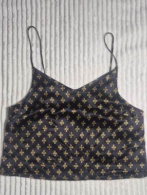 100% Silk OVO Crop Top